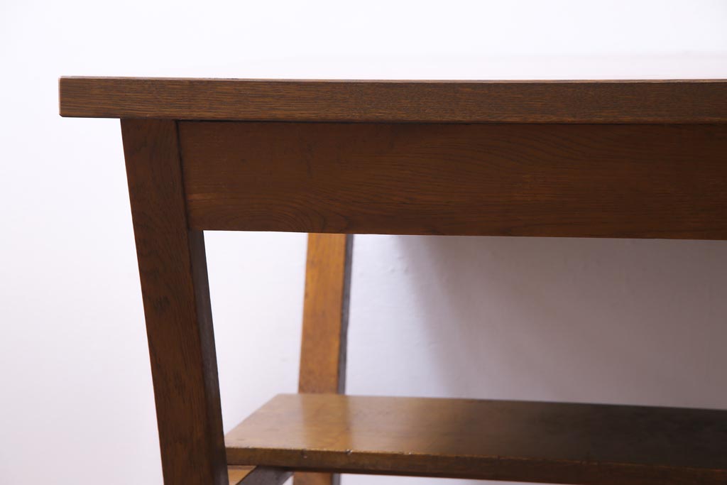 昭和レトロ　懐かしさ漂うリメイクダイニングテーブル(机、作業台)(2)
