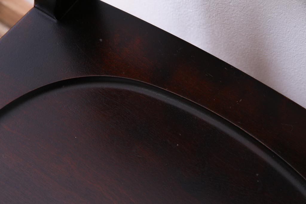 中古　北海道民芸家具　HM620　滑らかな木肌が上品なラダーバックチェア(椅子、ダイニングチェア)(1)