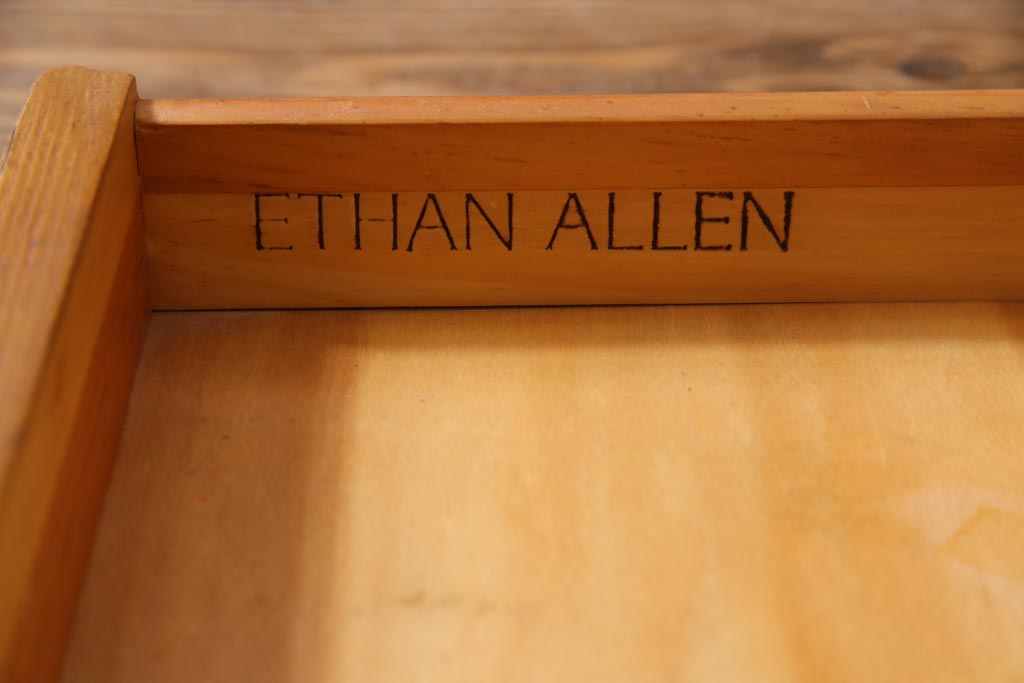 中古　ETHAN ALLEN(イーセンアーレン)　FARMHOUSE PINE カントリースタイルのダイニングテーブル(エクステンションテーブル)
