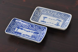 平安金栄堂　銅製内銀　盃洗一対　共箱(酒器)(R-047457)