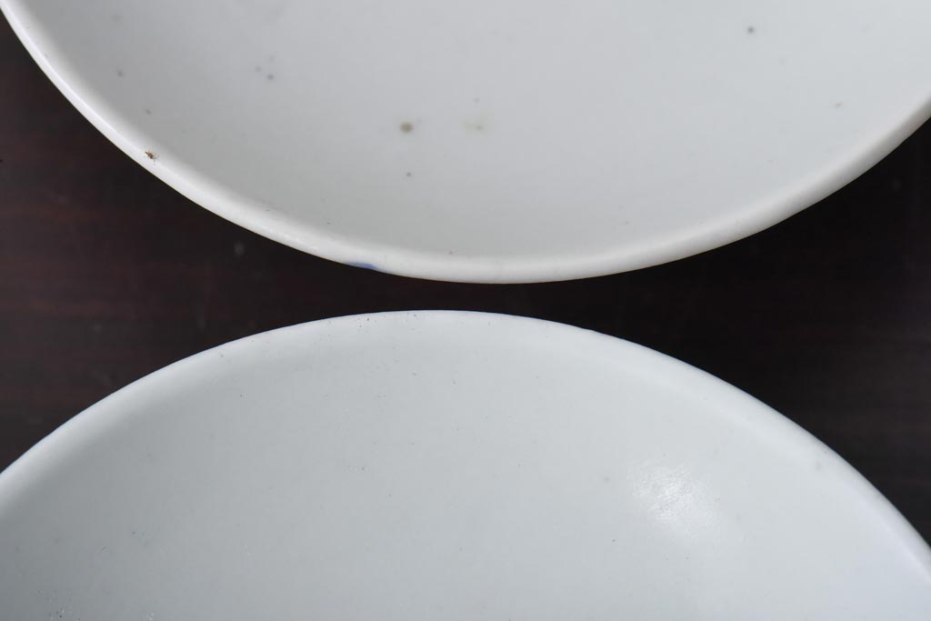 古民具・骨董　龍の図　色絵　独特な絵柄の蓋付き茶碗2客セット(和食器)(2)