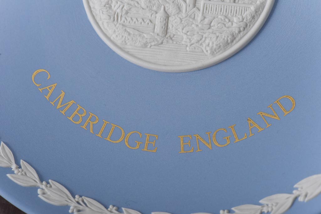 中古　イギリス Wedgwood(ウェッジウッド)　ジャスパー　記念プレート(皿、ディスプレイ)