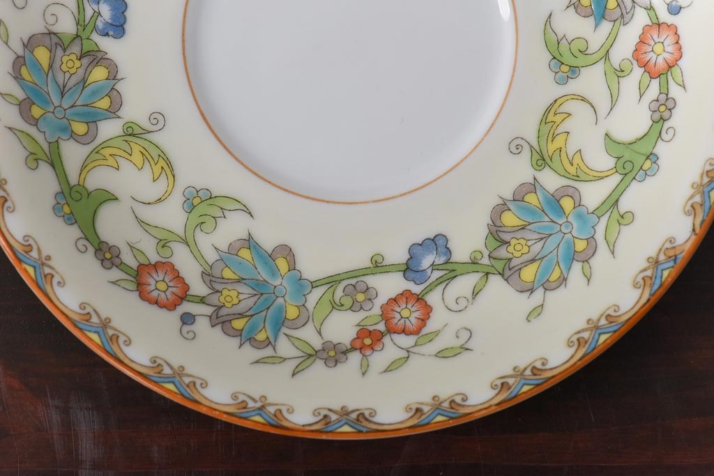 オールドノリタケ(Noritake、日陶)　月桂樹-М　米国輸出向　カップ&ソーサー2客セット(洋食器)