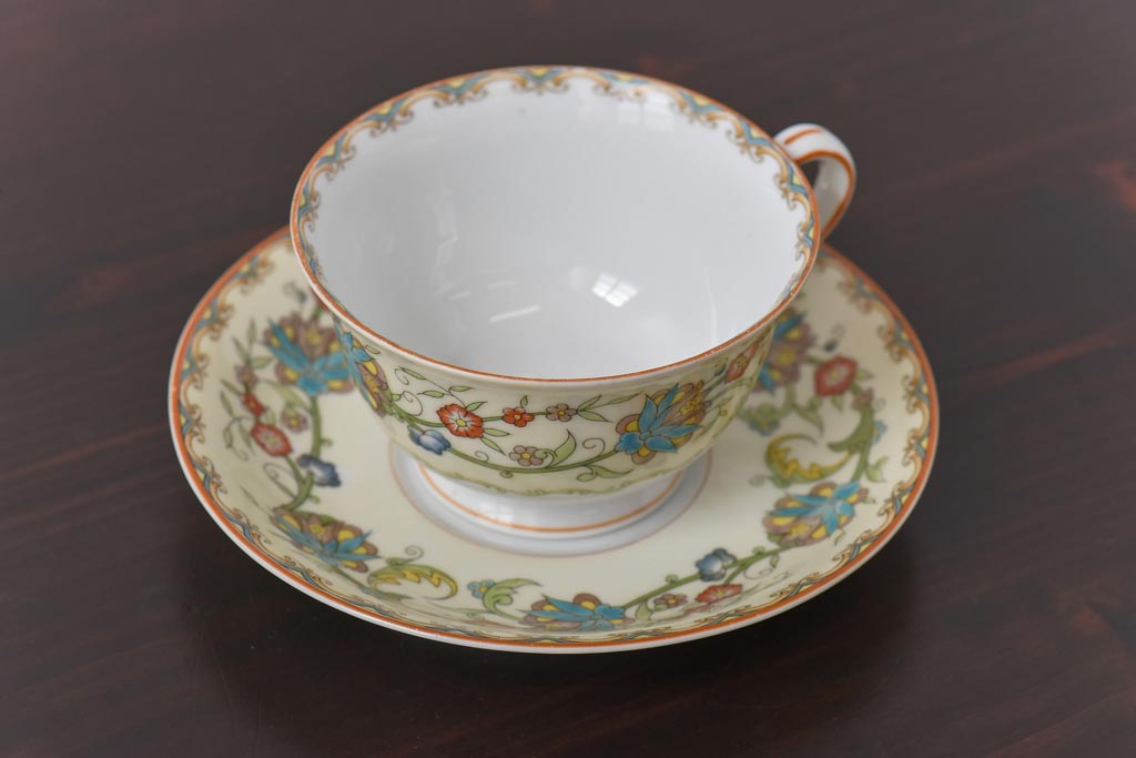 オールドノリタケ(Noritake、日陶)　月桂樹-日陶印　カップ&ソーサー(洋食器)