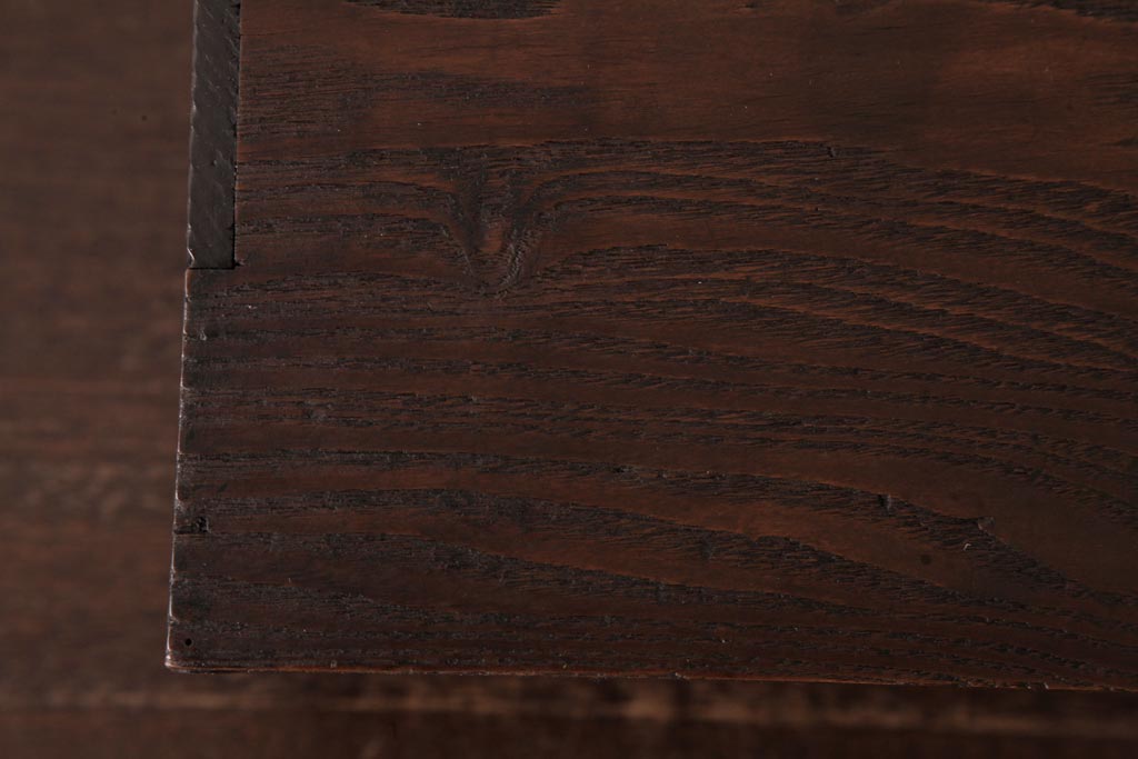 アンティーク雑貨　和製アンティーク　大正昭和初期　栗材・檜材　倹飩式扉が趣きあふれる収納箱(小物収納)