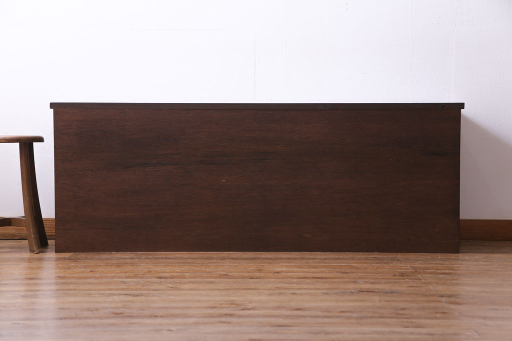 ラフジュ工房オリジナル　前板ケヤキ材　明治大正期の引き出しをリメイクしたローボード(テレビ台、テレビボード、収納棚)
