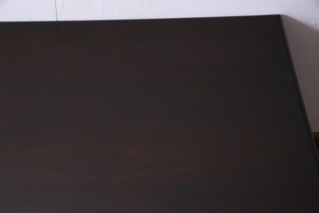 中古　九州民芸家具　上品な雰囲気漂う片袖デスク(机、在宅ワーク、在宅用ワークデスク)(定価約28万円)(1)