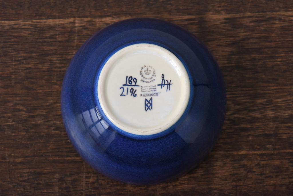 中古　ROYAL COPENHAGEN(ロイヤルコペンハーゲン)　FAJANCE(ファイアンス)　ボウル(小鉢、洋食器)