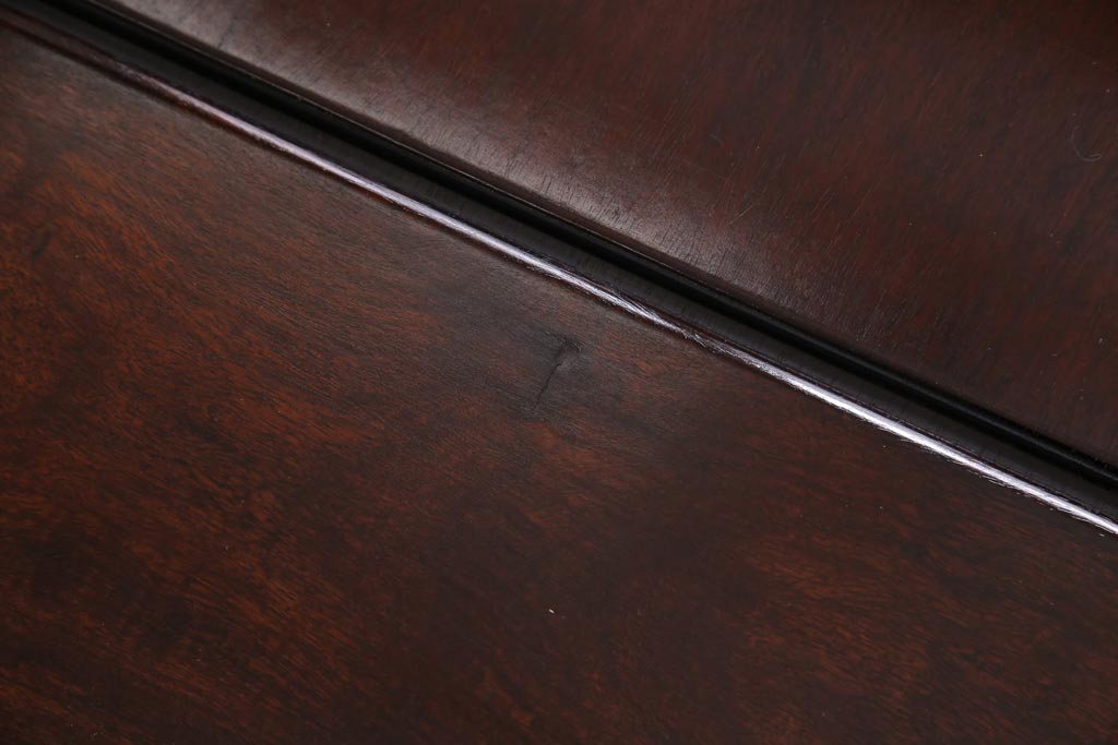 アンティーク家具　重厚な雰囲気が魅力の古い唐木座卓(センターテーブル、ローテーブル)(1)