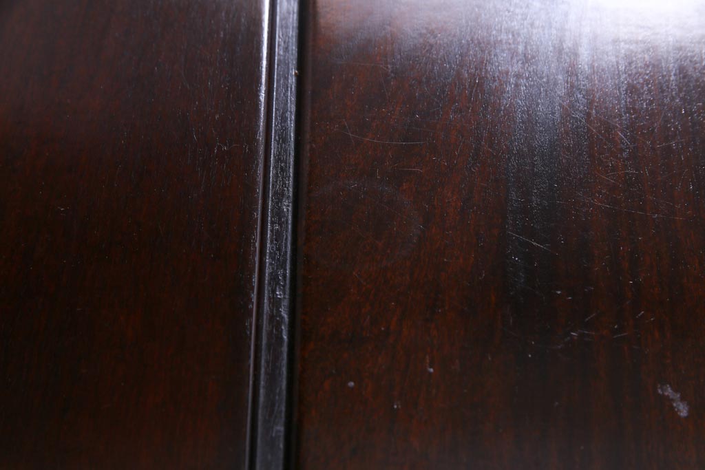 アンティーク家具　重厚な雰囲気が魅力の古い唐木座卓(センターテーブル、ローテーブル)(1)
