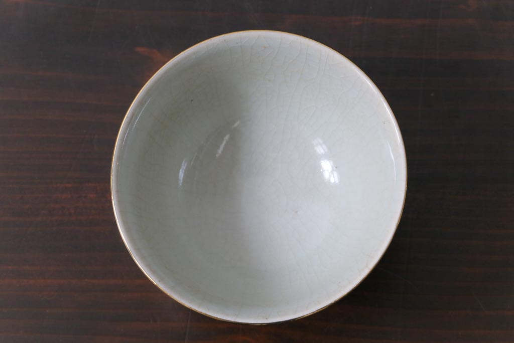 和製アンティーク　九谷焼　九谷庄三　色絵　牡丹と僧侶　茶器セット(急須、湯冷まし、湯呑み)