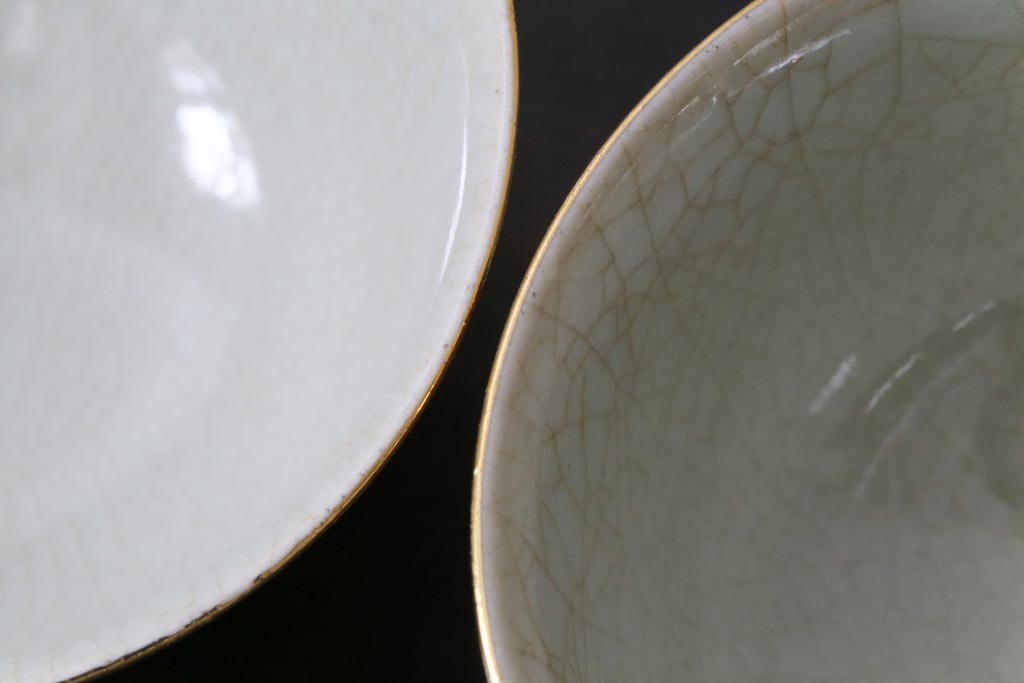 和製アンティーク　九谷焼　九谷庄三　色絵　牡丹と僧侶　茶器セット(急須、湯冷まし、湯呑み)