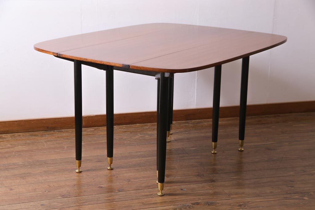 ヴィンテージ家具　G-PLAN(ジープラン)　北欧ビンテージ　BBシリーズ　スタイリッシュなデザインのバタフライテーブル(ダイニングテーブル)(1)