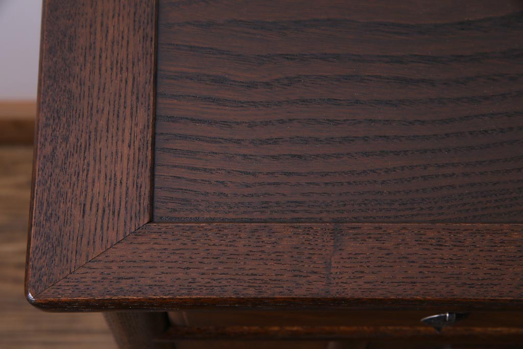 中古　指物家具　吉蔵　端正でおおらかな雰囲気漂う李朝スタイルの収納棚(小箪笥、引き出し、戸棚)(定価約47万円)