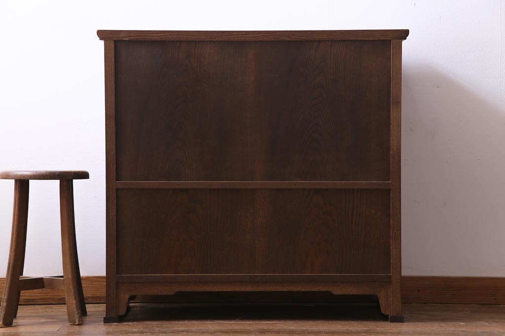 中古 指物家具 吉蔵 端正でおおらかな雰囲気漂う李朝スタイルの収納棚
