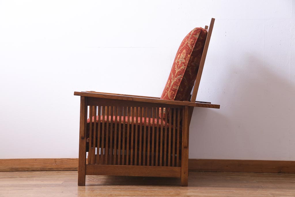 中古　Stickley(スティックレー、スティックレイ)　モリス　リクライナー　アームチェア(1Pソファ、リクライニングチェア)(定価約70万円)