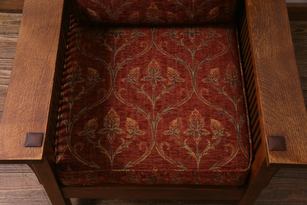 中古　Stickley(スティックレー、スティックレイ)　モリス　リクライナー　アームチェア(1Pソファ、リクライニングチェア)(定価約70万円)
