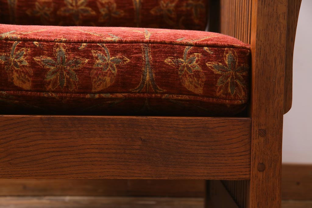 中古　Stickley(スティックレー、スティックレイ)　モリス　リクライナー　アームチェア(1Pソファ、リクライニングチェア)(定価約70万円)