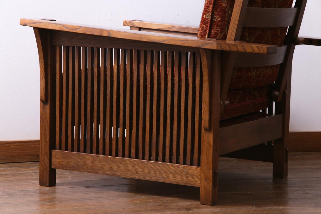 中古　Stickley(スティックレー、スティックレイ)　モリス　リクライナー　アームチェア(1Pソファ、リクライニングチェア)(定価約70万円)