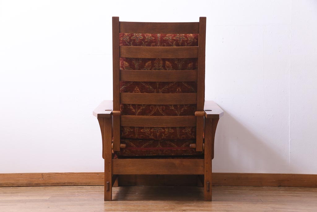 中古　Stickley(スティックレー、スティックレイ)　モリス　リクライナー　アームチェア(1Pソファ、リクライニングチェア)(定価約70万円)