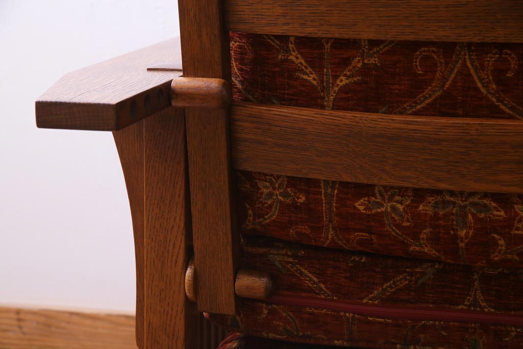 中古　Stickley(スティックレー、スティックレイ)　モリス　リクライナー　アームチェア(1Pソファ、リクライニングチェア)(定価約70万円)