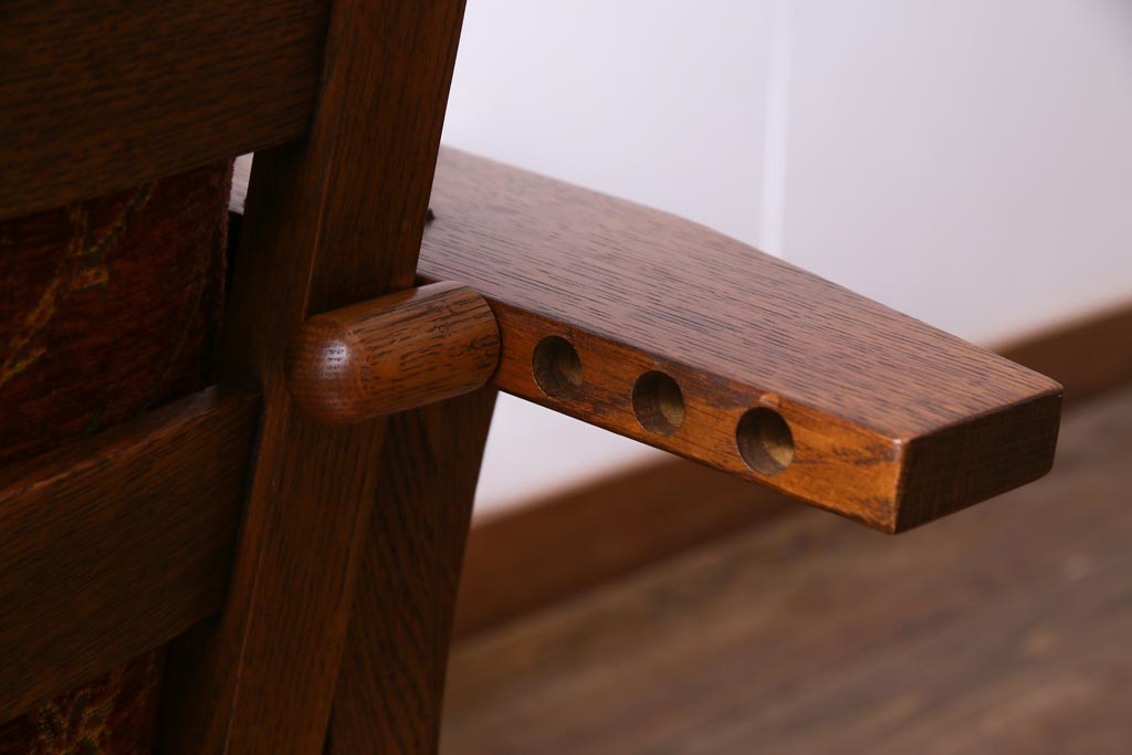 中古　Stickley(スティックレー、スティックレイ)　モリス　リクライナー　アームチェア(1Pソファ、リクライニングチェア)(定価約70万円)