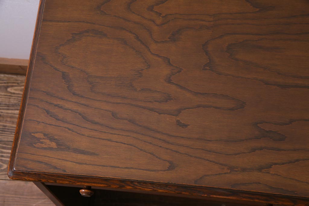 中古　三越家具　Brugge(ブルージュ)　ぬくもりあふれる天然木材が心やすらぐパソコンデスク(片袖机)(定価約17万円)