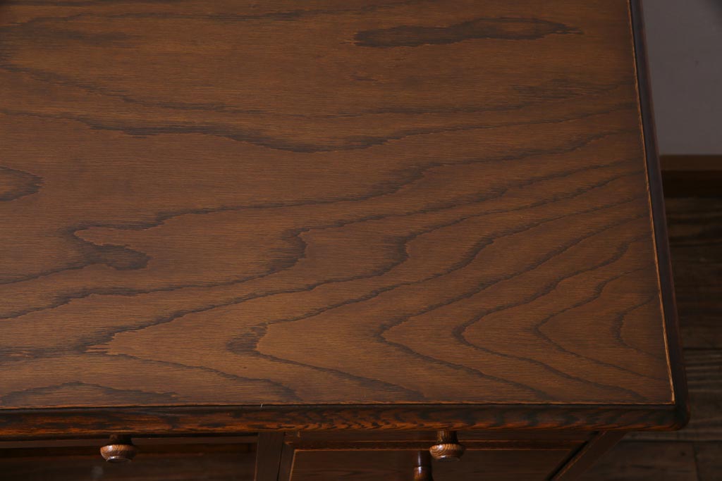 中古　三越家具　Brugge(ブルージュ)　ぬくもりあふれる天然木材が心やすらぐパソコンデスク(片袖机)(定価約17万円)