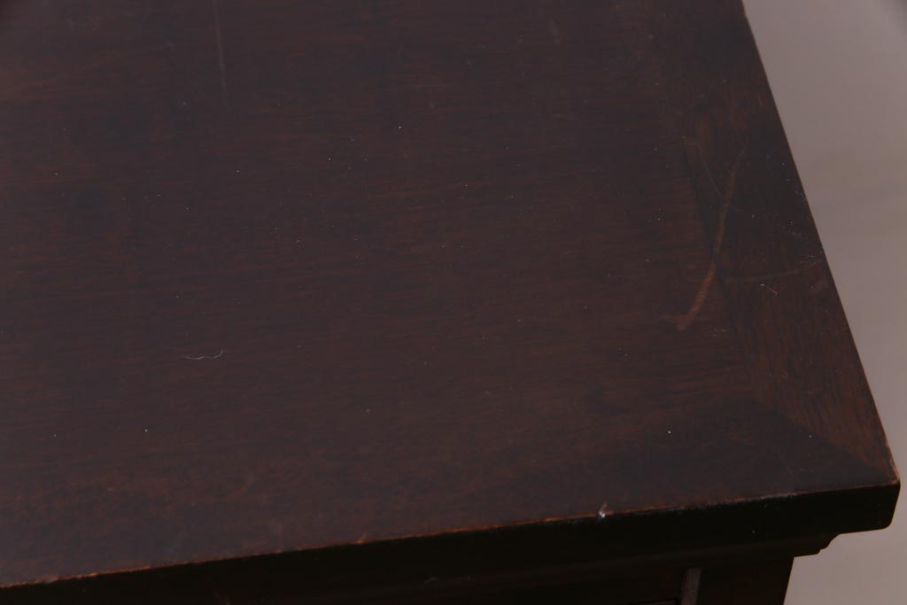 中古　北海道民芸家具　小物収納に使いやすいスリムなチェスト(引き出し、タンス)(定価約27万円)(2)