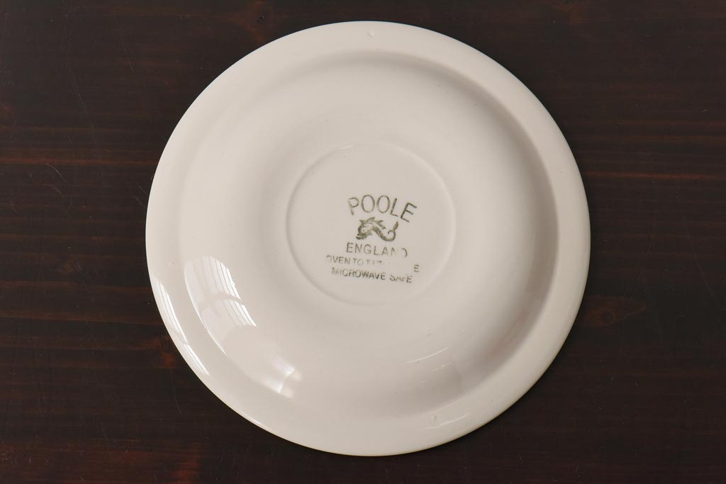 イギリスビンテージ　Poole Pottery(プール・ポタリー)　コンパクトシリーズ　カップ&ソーサー3客セット(1)