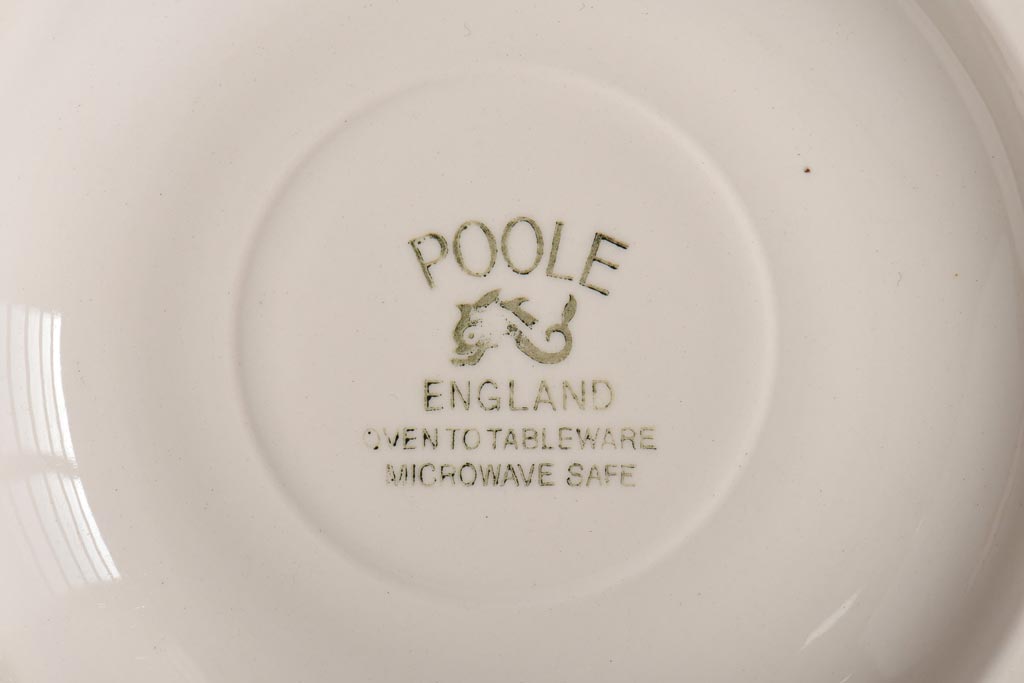 イギリスビンテージ　Poole Pottery(プール・ポタリー)　コンパクトシリーズ　カップ&ソーサー3客セット(1)