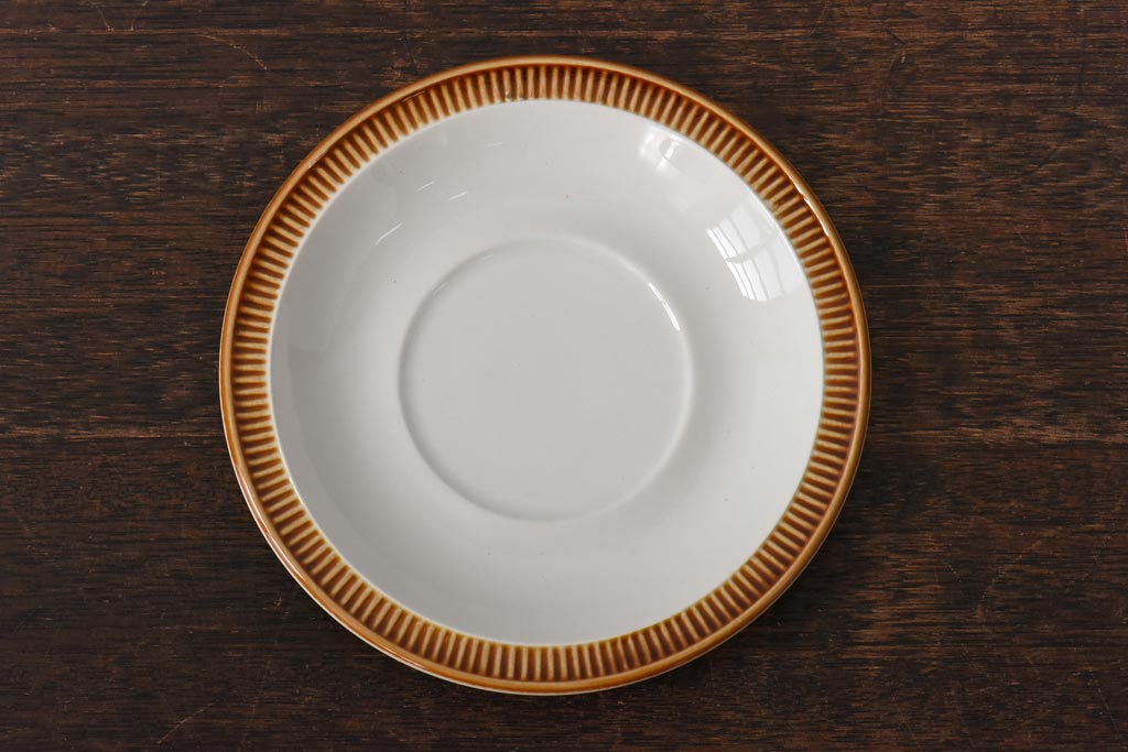 イギリスビンテージ　Poole Pottery(プール・ポタリー)　コンパクトシリーズ　カップ&ソーサー3客セット(3)