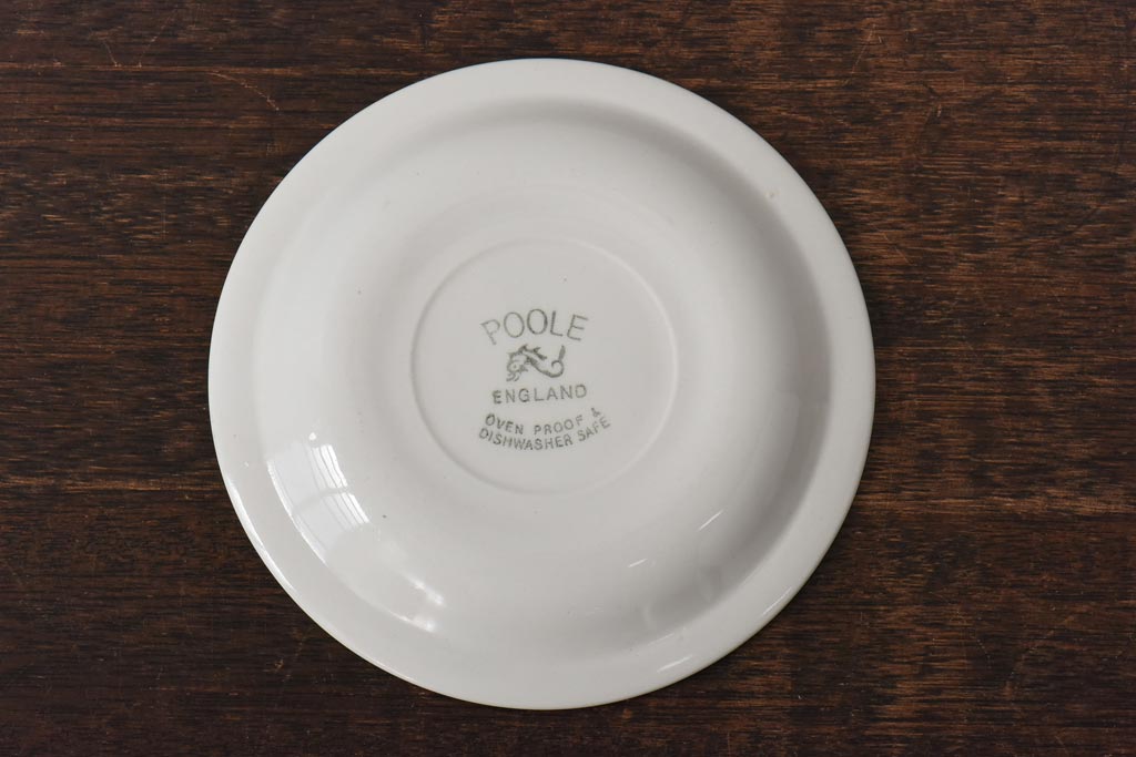 イギリスビンテージ　Poole Pottery(プール・ポタリー)　コンパクトシリーズ　カップ&ソーサー3客セット(3)