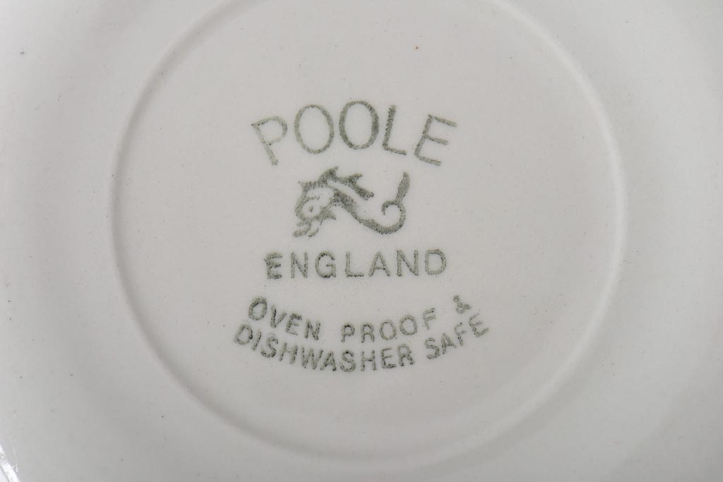 イギリスビンテージ　Poole Pottery(プール・ポタリー)　コンパクトシリーズ　カップ&ソーサー3客セット(3)