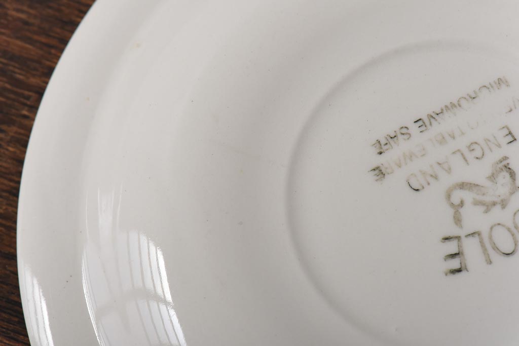 イギリスビンテージ　Poole Pottery(プール・ポタリー)　コンパクトシリーズ　カップ&ソーサー3客セット(3)