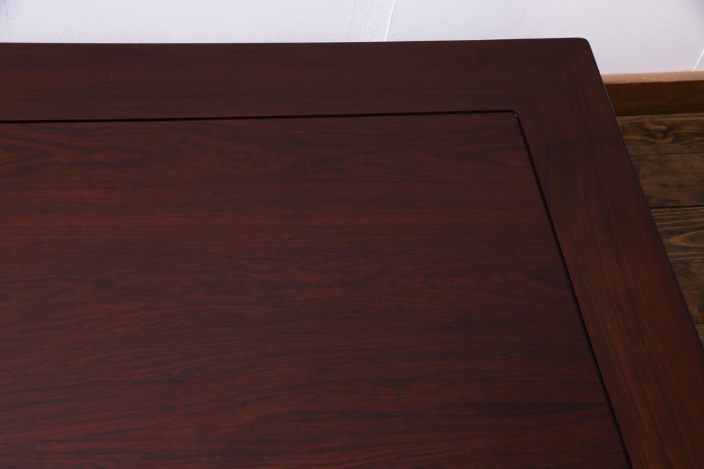 中古　大阪唐木指物家具　中森喜三郎作　紫檀　格式のある空間づくりにぴったりな座卓(ローテーブル)