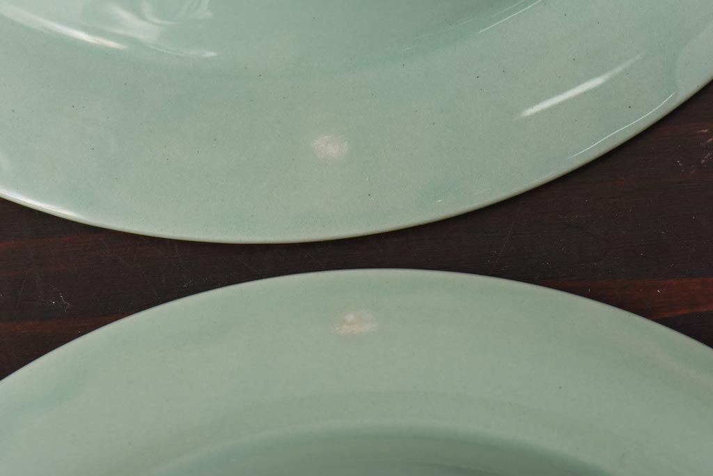 イギリスビンテージ　Woods ware(ウッズウエア)　Beryl(ベロル)　スーププレート3枚セット(シリアルボウル、深皿)(2)
