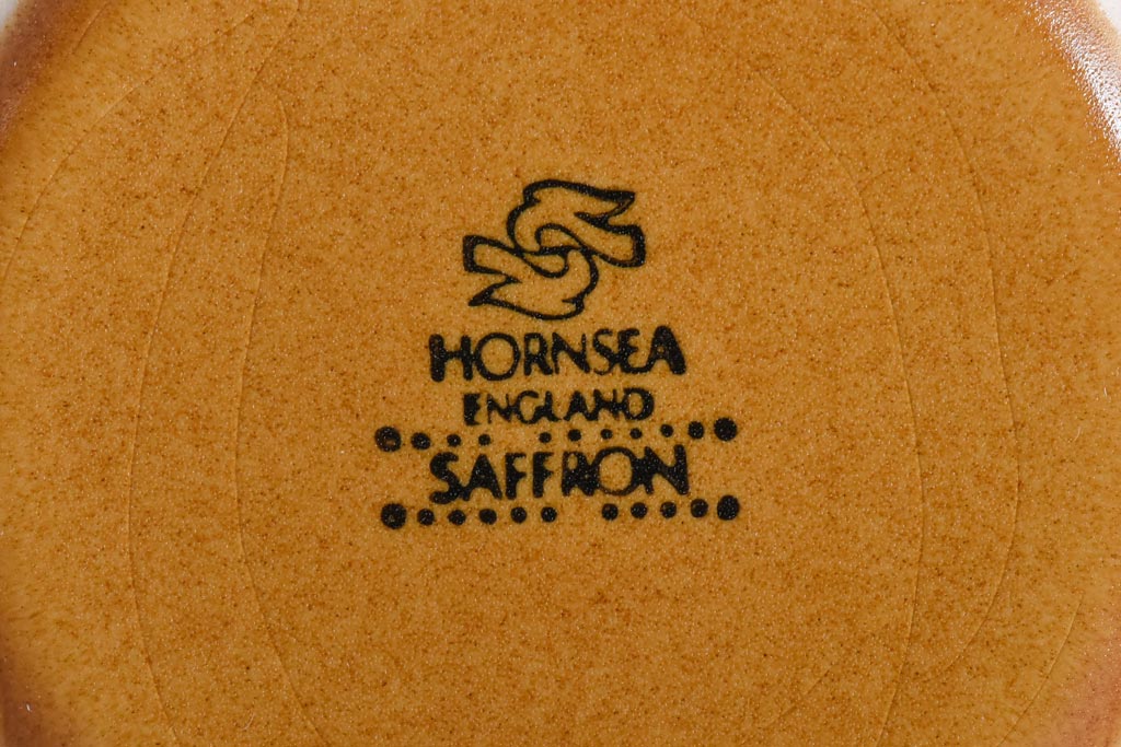 イギリスビンテージ　HORNSEA(ホーンジー)　Saffron(サフラン)　レトロでかわいらしいトリオ3客セット(1)