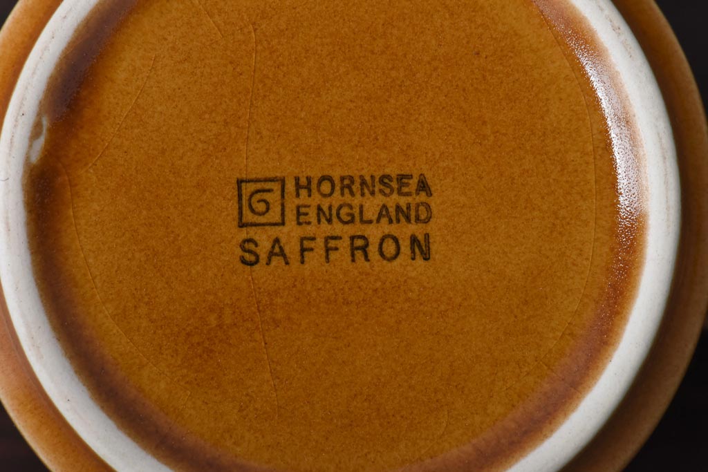 イギリスビンテージ　HORNSEA(ホーンジー)　Saffron(サフラン)　レトロでかわいらしいトリオ2客セット