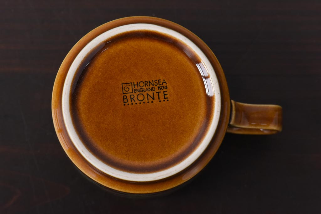 イギリスビンテージ　HORNSEA(ホーンジー)　BRONTE(ブロンテ)シリーズ　トリオ2客セット(カップ、ソーサー、プレート、洋食器)(1)