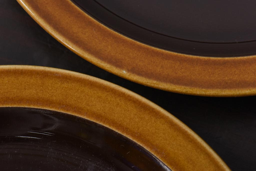 イギリスビンテージ　HORNSEA(ホーンジー)　BRONTE(ブロンテ)シリーズ　トリオ2客セット(カップ、ソーサー、プレート、洋食器)(1)