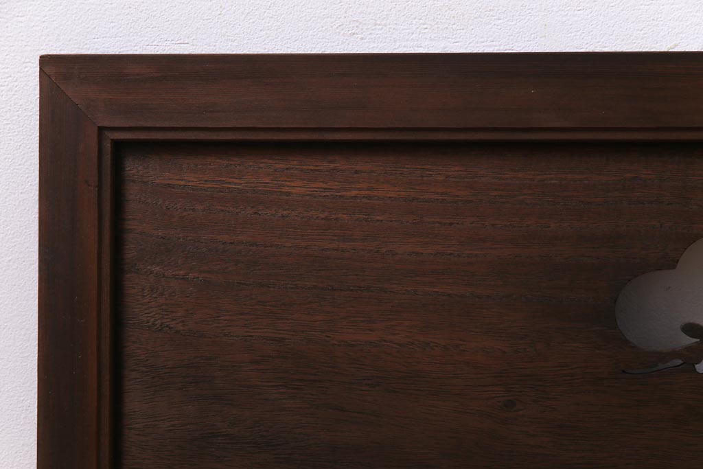和製アンティーク　松の図　素朴な透かし意匠が魅力の欄間(明り取り)
