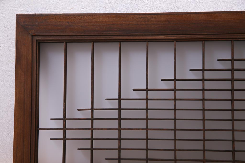 昭和初期　繊細さと素朴さが織り交じる組子欄間(明り取り、明かり取り)