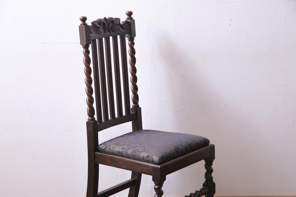 Amazon｜Old British style オーク材 無垢 ハイバックチェア