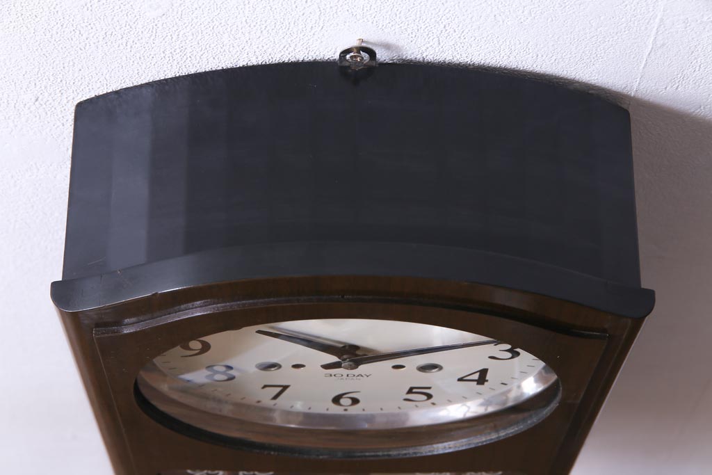 アンティーク雑貨　昭和レトロ　SEIKO(セイコー)　30DAY　ゼンマイ式　大正ロマンな空間に合う振り子時計(柱時計、掛け時計)
