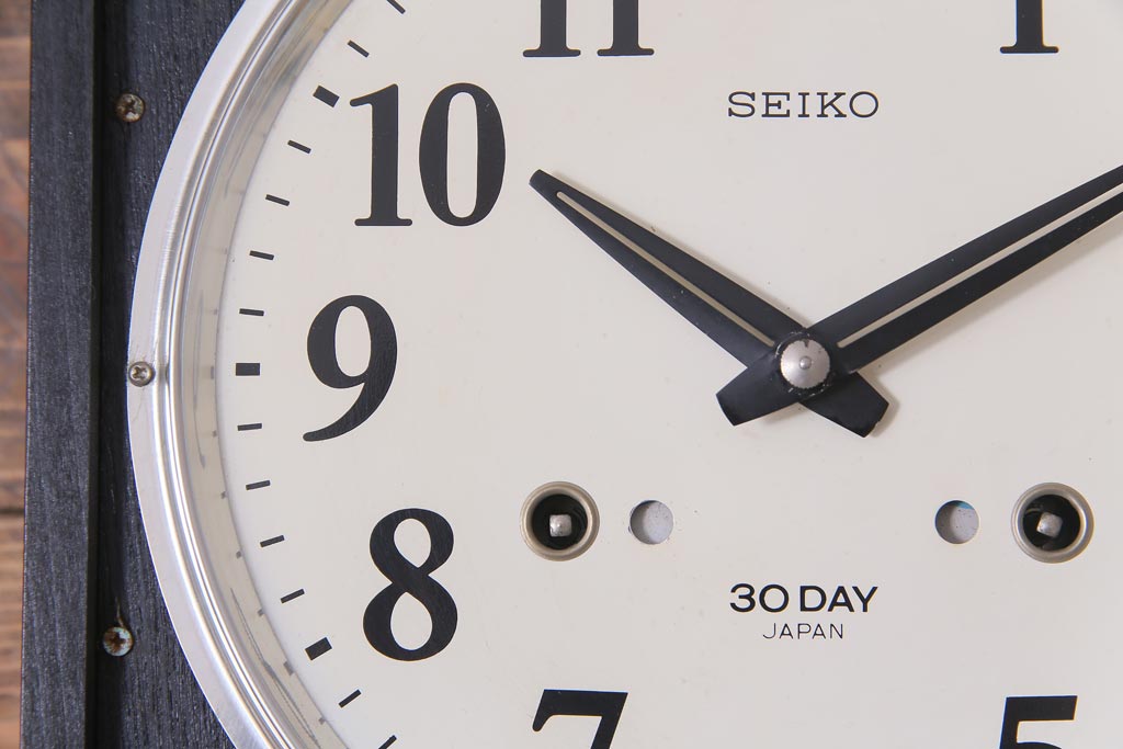 アンティーク雑貨　昭和レトロ　SEIKO(セイコー)　30DAY　ゼンマイ式　大正ロマンな空間に合う振り子時計(柱時計、掛け時計)