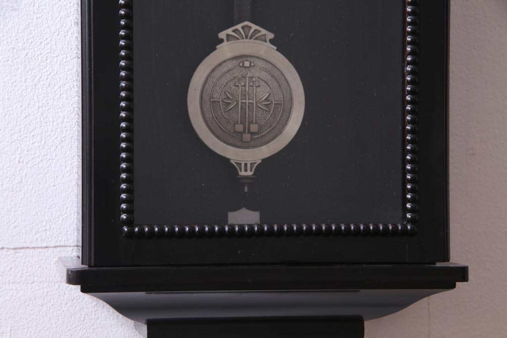 アンティーク雑貨　昭和期　SEIKOSHA(精工舎、セイコー)　14DAY　クラシックなゼンマイ式掛け時計(振り子時計、柱時計)