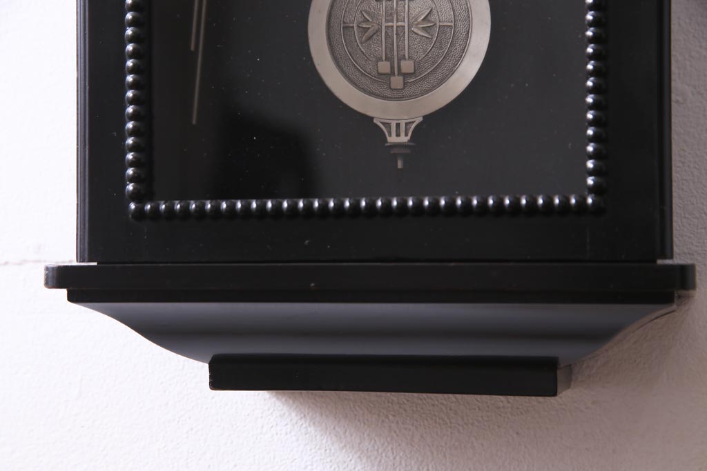 アンティーク雑貨　昭和期　SEIKOSHA(精工舎、セイコー)　14DAY　クラシックなゼンマイ式掛け時計(振り子時計、柱時計)