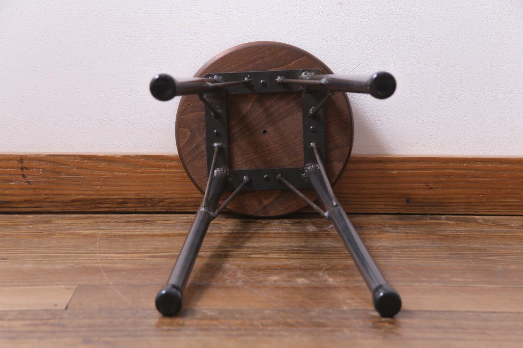 ラフジュ工房オリジナル　シンプルで馴染みやすいハイスツール(椅子)(1)
