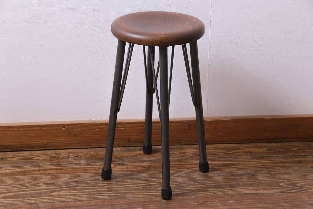 ラフジュ工房オリジナル　シンプルで馴染みやすいスツール(椅子)(3)
